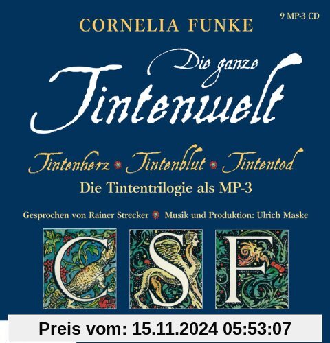 Tintenwelt - mp3-Ausgabe: Tintenherz, Tintenblut, Tintentod