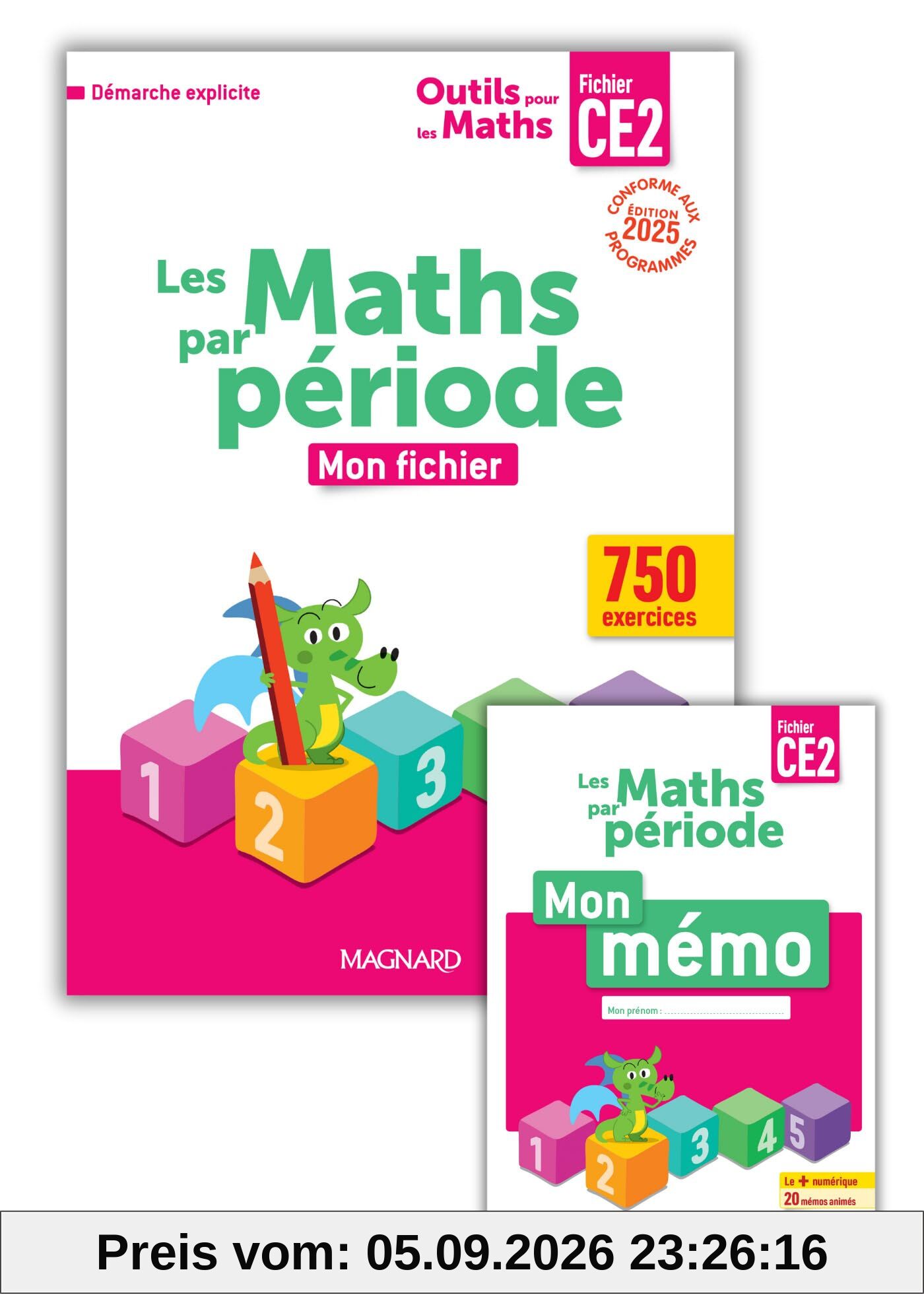 Outils pour les maths CE2 : les maths par période, mon fichier : conforme aux programmes
