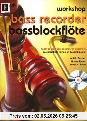 Workshop Bassblockflöte, für 3 Blockflöten (SA(A)TB) und Audio-CD