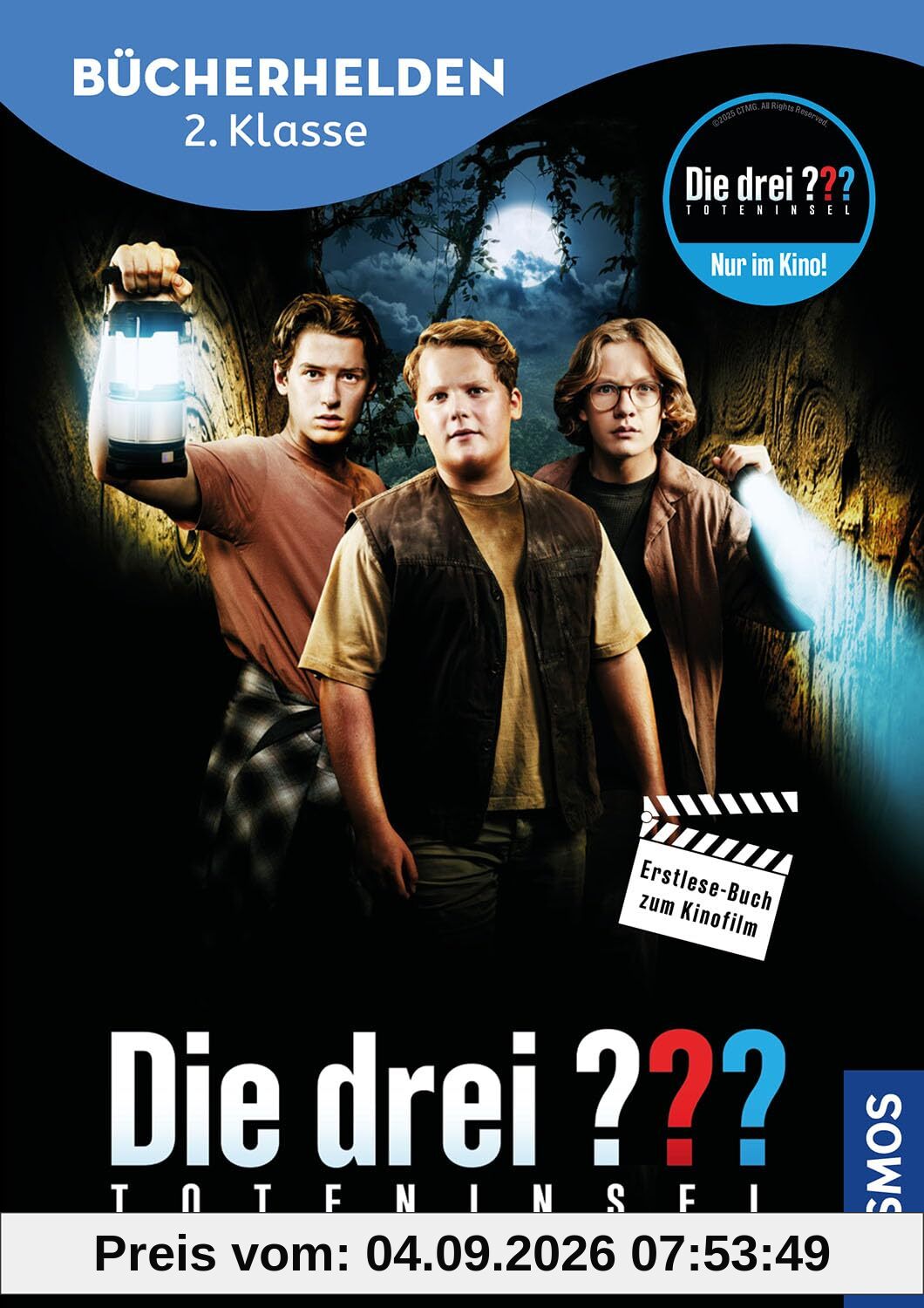 Die drei ??? Erstlese-Buch zum Film, 2. Klasse, Toteninsel: Mit dem spannenden, bebilderten Kinoabenteuer Lesen lernen - für Kinder ab 7 Jahren (Bücherhelden)