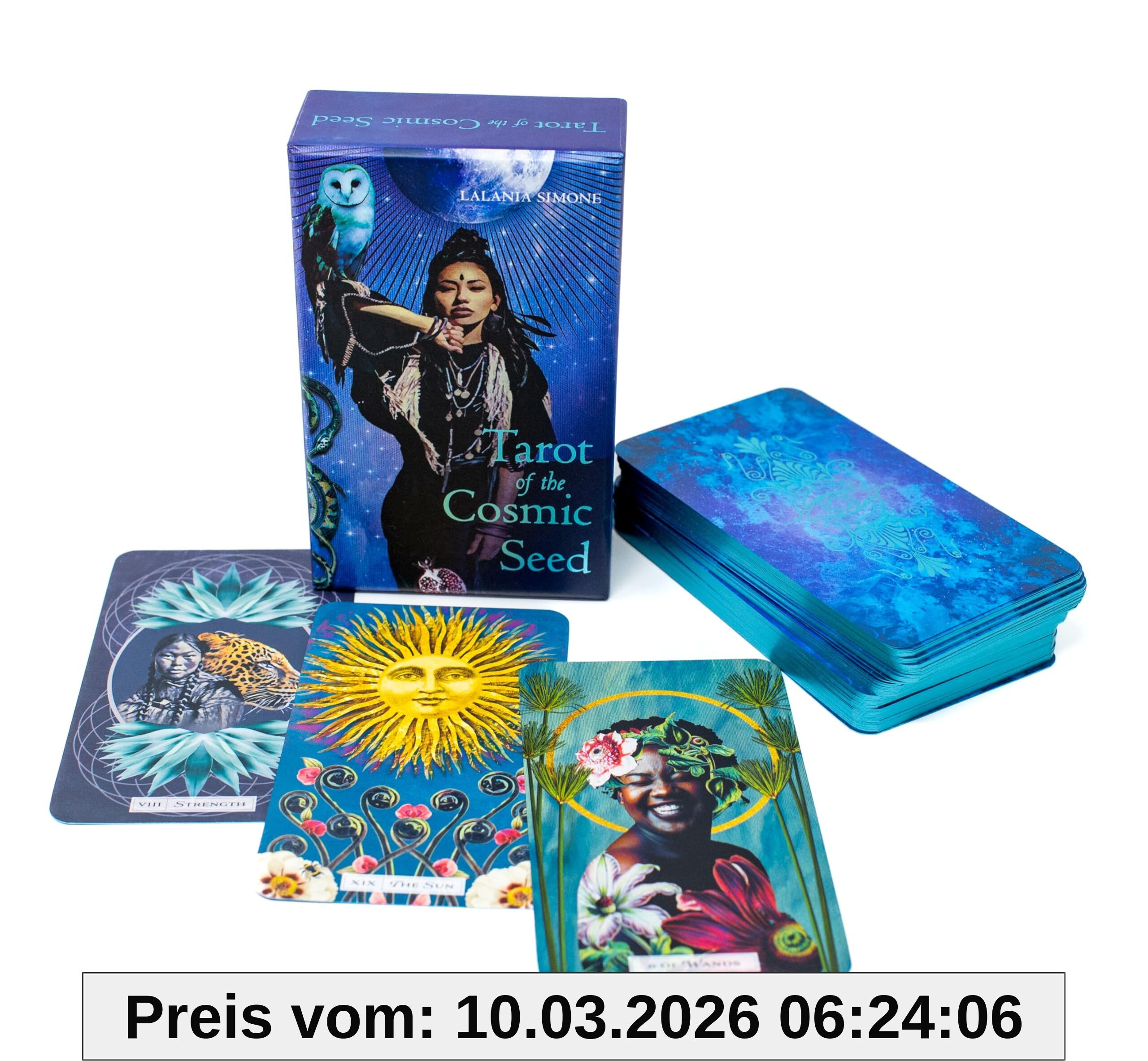 Lalania Simone Tarot Of The Cosmic Seed, 79 Full-color Cards And 80 Page Booklet)