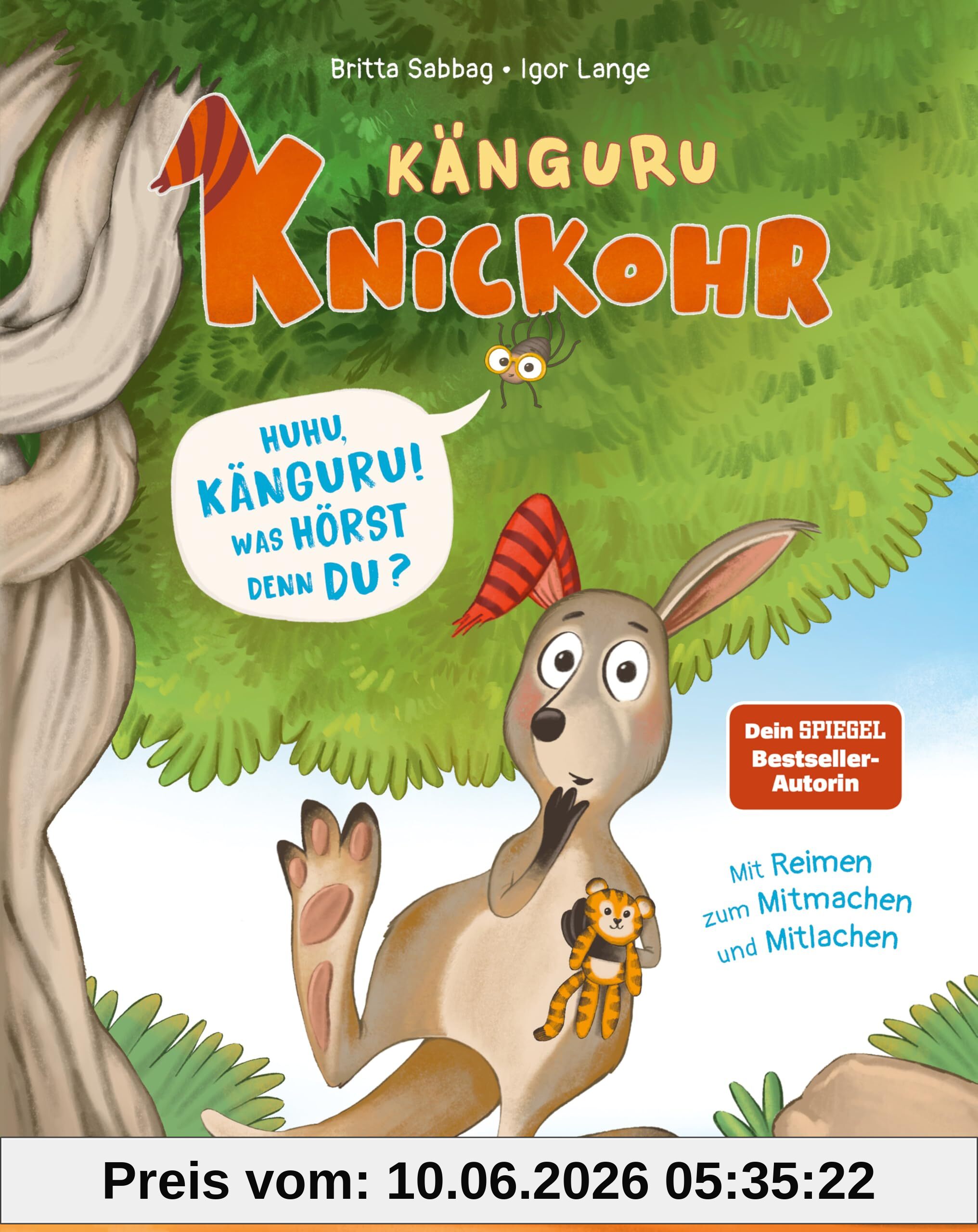 Känguru Knickohr – Huhu, Känguru! Was hörst denn du?: Bilderbuch ab 4 Jahren
