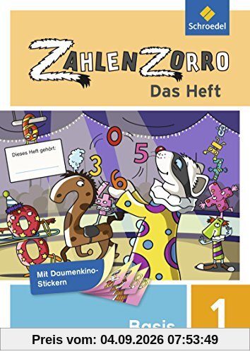 Zahlenzorro - Das Heft: Basisheft 1
