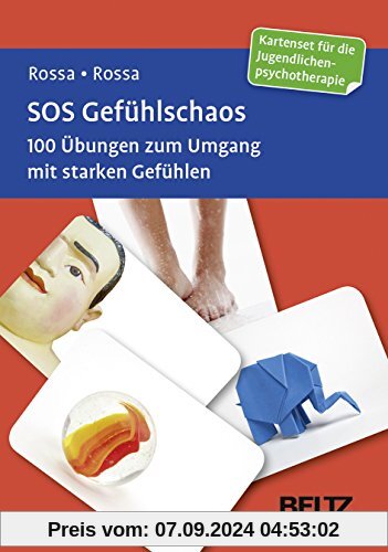 SOS Gefühlschaos: 100 Übungen zum Umgang mit starken Gefühlen.  Kartenset für die Jugendlichenpsychotherapie