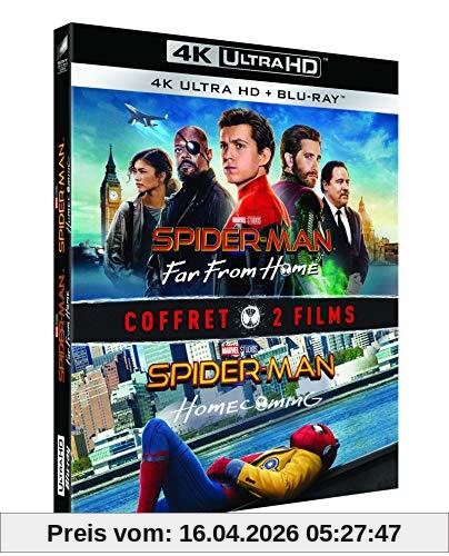 Coffret spider-man 2 films : homecoming ; far from home 4k ultra hd [Blu-ray] [FR Import]