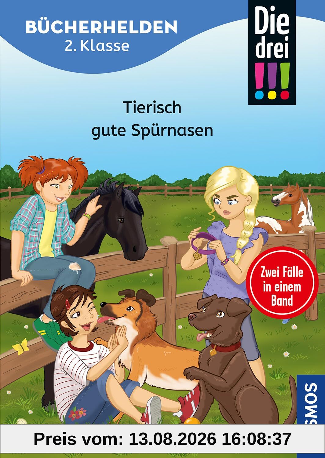 Die drei !!!, Bücherhelden 2. Klasse, Doppelband, Tierisch gute Spürnasen: Gut lesen können - spannende Detektivgeschichten im Doppelpack mit Kim, ... Marie - Kinderbuch für Erstleser ab 7 Jahren