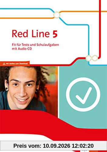 Red Line 5. Ausgabe Bayern: Fit für Tests und Schulaufgaben mit Audios Klasse 9 (Red Line. Ausgabe für Bayern ab 2017)