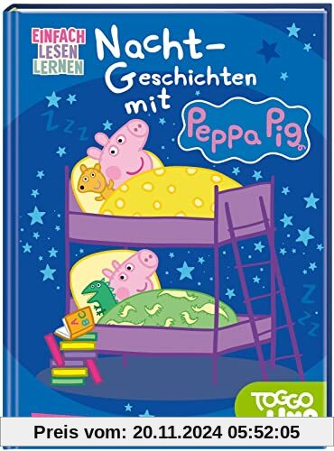 Nacht-Geschichten mit Peppa Pig: Einfach Lesen lernen | Peppa Wutz für Leseanfänger*innen ab 5