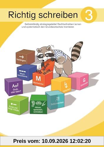 Richtig schreiben 3: Selbstständig strategiegeleitet Rechtschreiben lernen und systematisch den Grundwortschatz trainieren