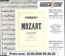 Klarinettenkonzert A-Dur KV622 : CD mit der Orchesterbegleitung zur Solostimme in A-Dur und in B-Dur