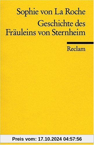 Geschichte des Fräuleins von Sternheim