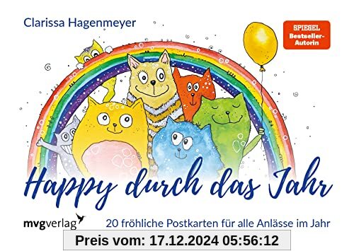 Happy durch das Jahr: Postkarten: 20 fröhliche Postkarten für alle Anlässe im Jahr