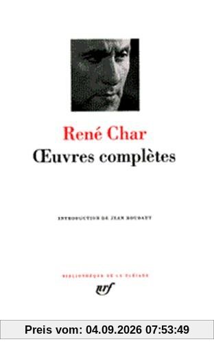 Oeuvres complètes de René Char