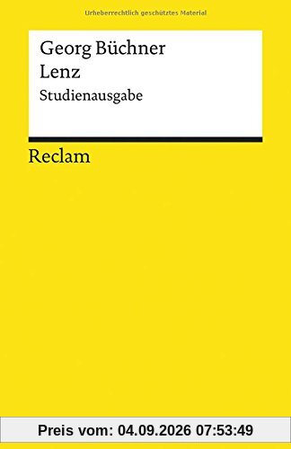 Lenz: Studienausgabe (Reclams Universal-Bibliothek)