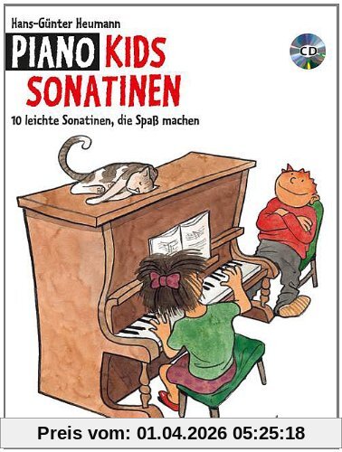 Piano Kids Sonatinen: 10 leichte Sonatinen, die Spaß machen. Klavier. Ausgabe mit CD.