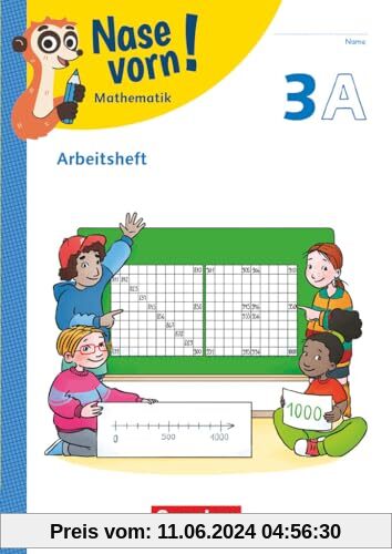Nase vorn! - Lehrwerk für Mathematik - Ausgabe 2023 - 3. Schuljahr: Arbeitsheft - Teil A und B - Mit digitalen Medien
