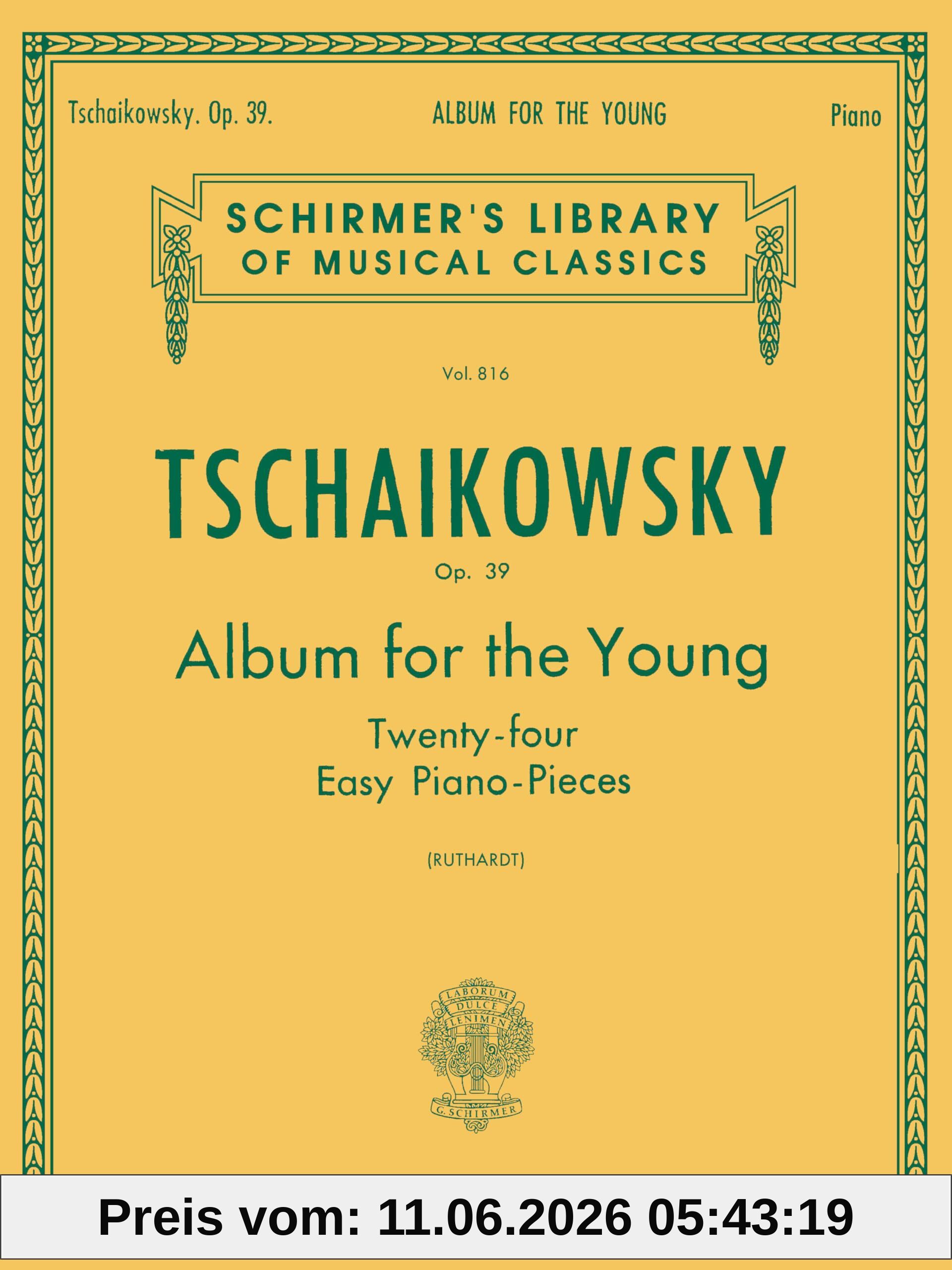 a Ruthardt Album For The Young (24 Easy Pieces), Op. 39, Piano Solo, Schirmer Library Of Classics Volume 816 Piano Solo