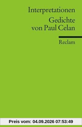 Interpretationen. Gedichte von Paul Celan