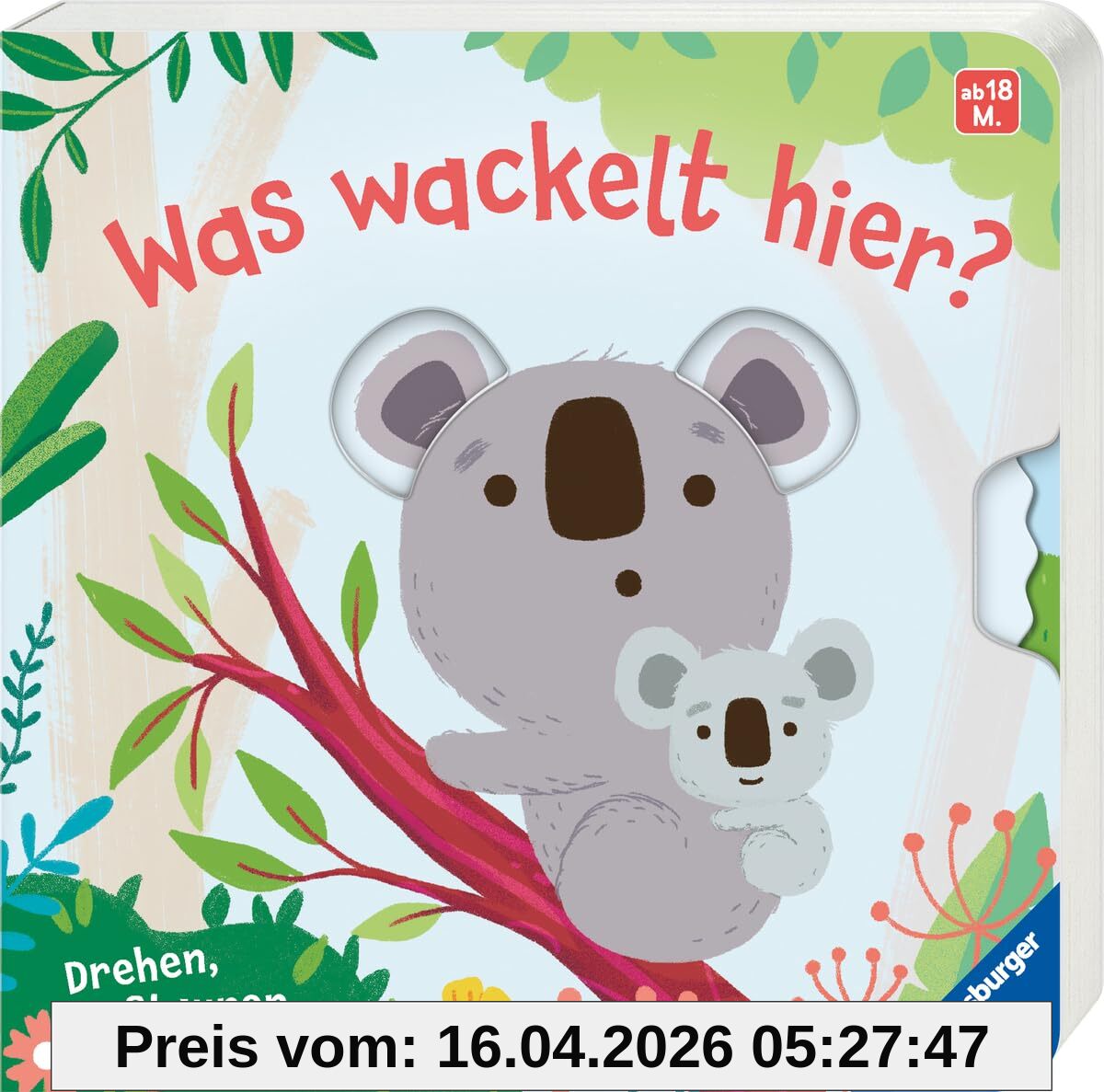 Was wackelt hier? Spielbuch ab 18 Monaten, Bilderbuch, Pappbilderbuch