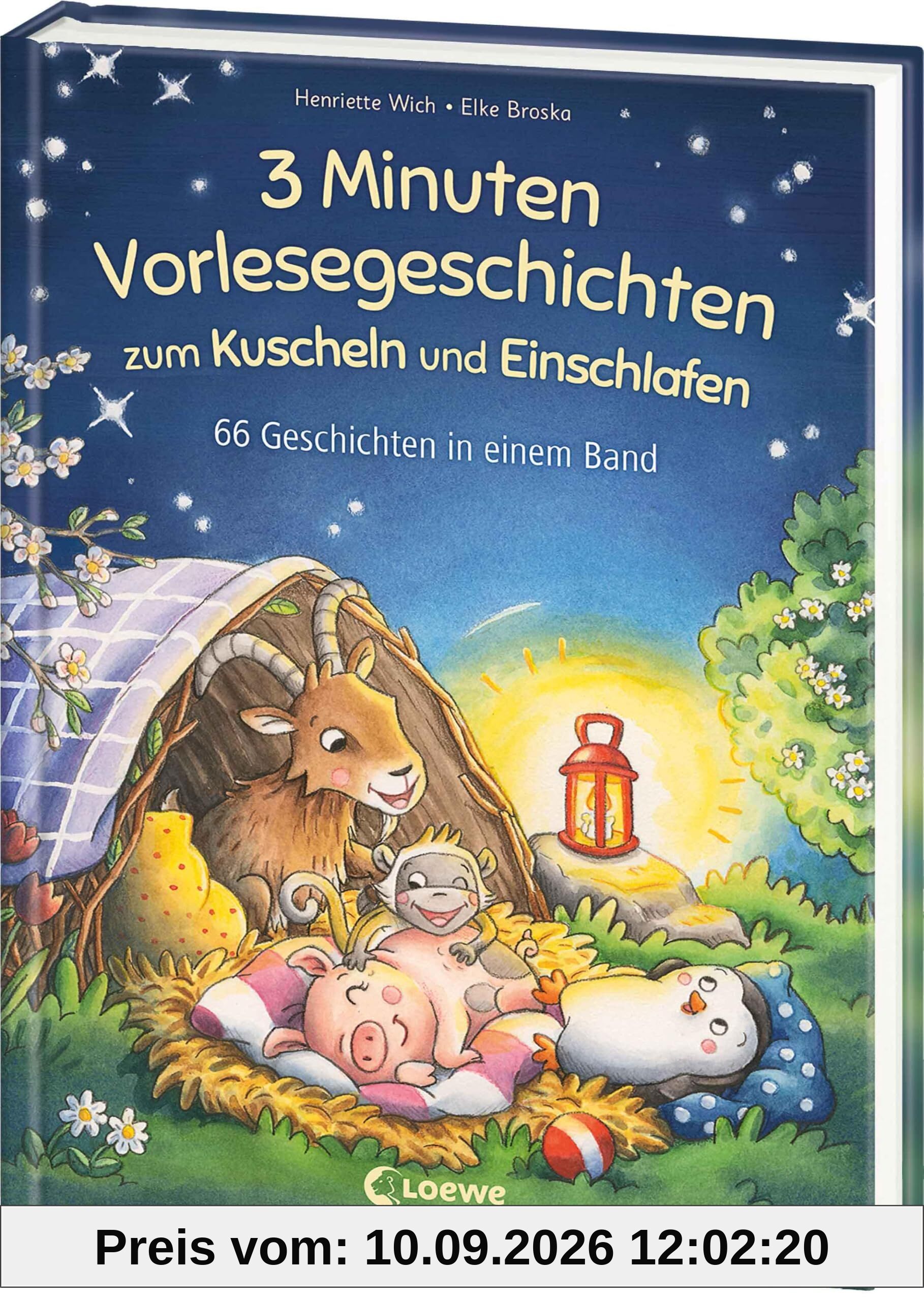3-Minuten-Vorlesegeschichten zum Kuscheln und Einschlafen: Vorlesebuch mit 66 Freundschafts-Geschichten in einem Band - Für Kinder ab 4 Jahren
