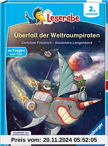 Überfall der Weltraumpiraten - Leserabe ab Klasse 2 - Erstlesebuch für Kinder ab 7 Jahren (Leserabe - 2. Lesestufe)