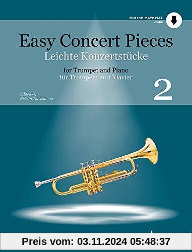 Leichte Konzertstücke: 19 Stücke aus 5 Jahrhunderten. Band 2. Trompete und Klavier. (Easy Concert Pieces, Band 2)