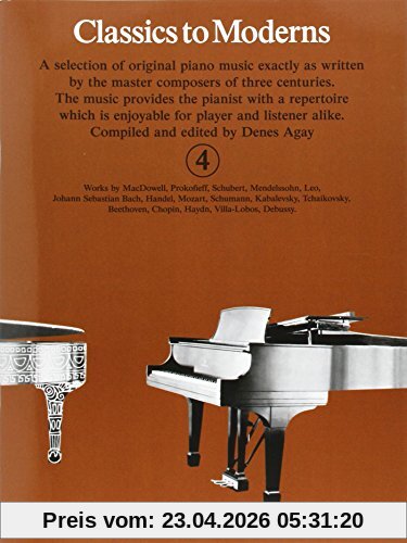 Classics to Moderns: For Piano