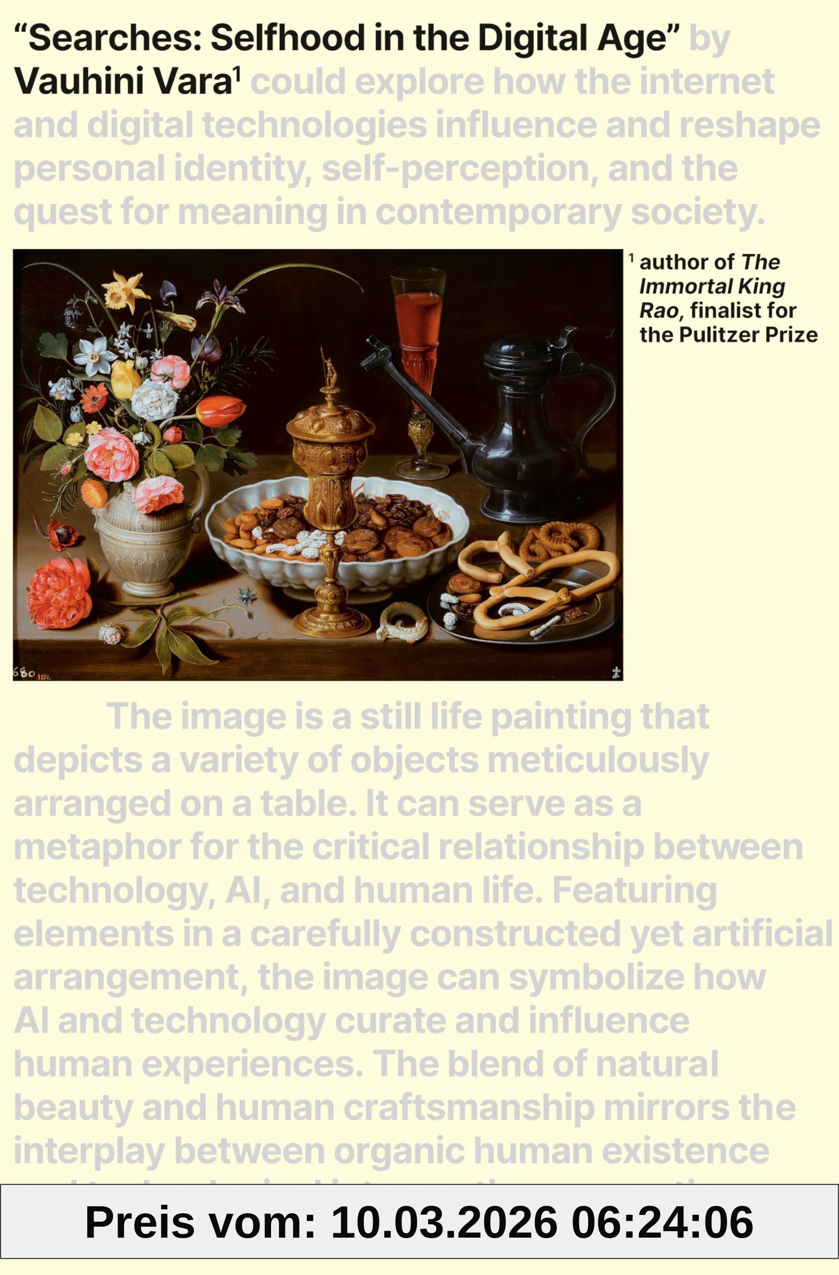 Vauhini Vara Searches, Selfhood In The Digital Age