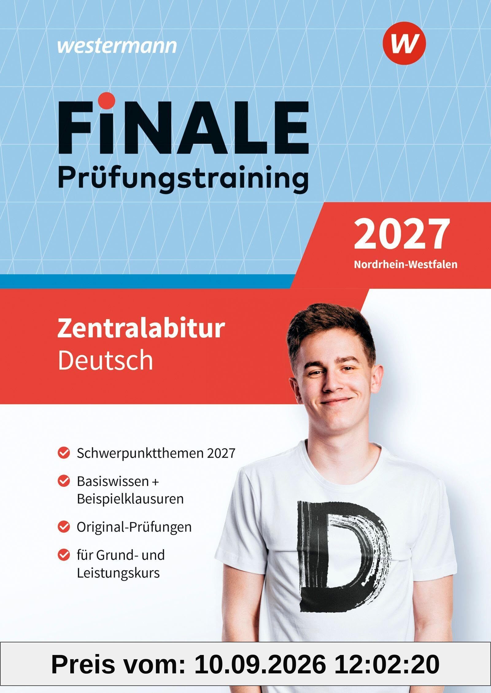 FiNALE Prüfungstraining Zentralabitur Nordrhein-Westfalen. Deutsch 2027
