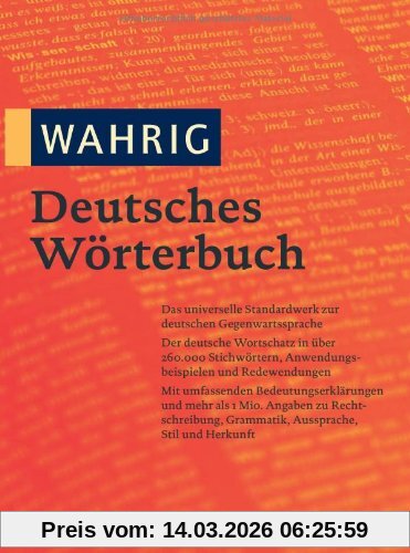 Renate Wahrig Burfeind Wahrig Deutsches Wörterbuch , Mit Einem Lexikon Der Sprachlehre
