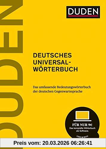 Dudenredaktion Duden – Deutsches Universalwörterbuch, Das Umfassende Bedeutungswörterbuch Der Deutschen Gegenwartssprache