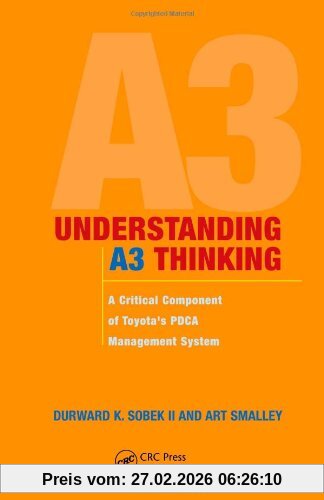 Sobek Ii, Durward K. Understanding A3 Thinking, A Critical Component Of Toyota's Pdca Management System