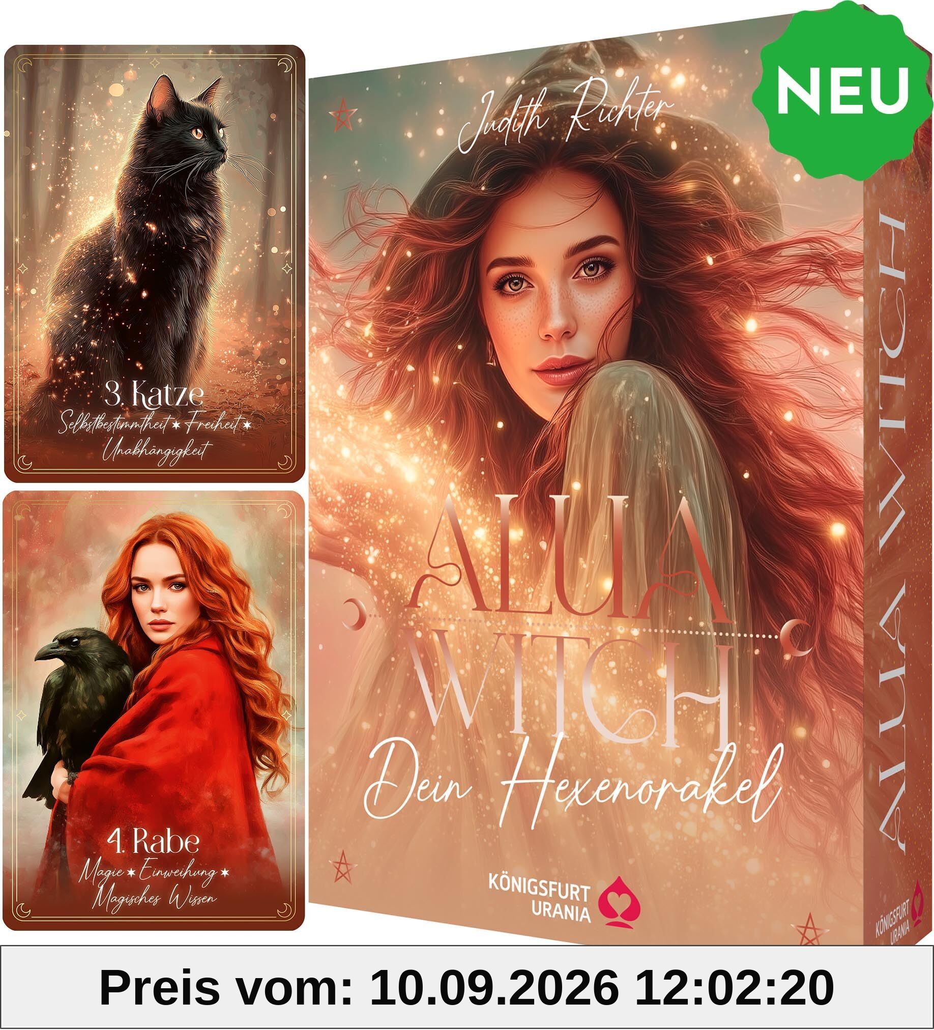 Alua Witch - Dein Hexenorakel - 40 Orakelkarten-96-seitiges Booklet