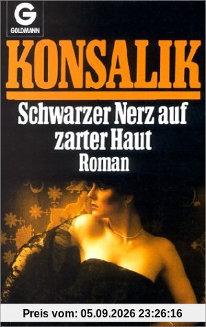 Schwarzer Nerz auf zarter Haut