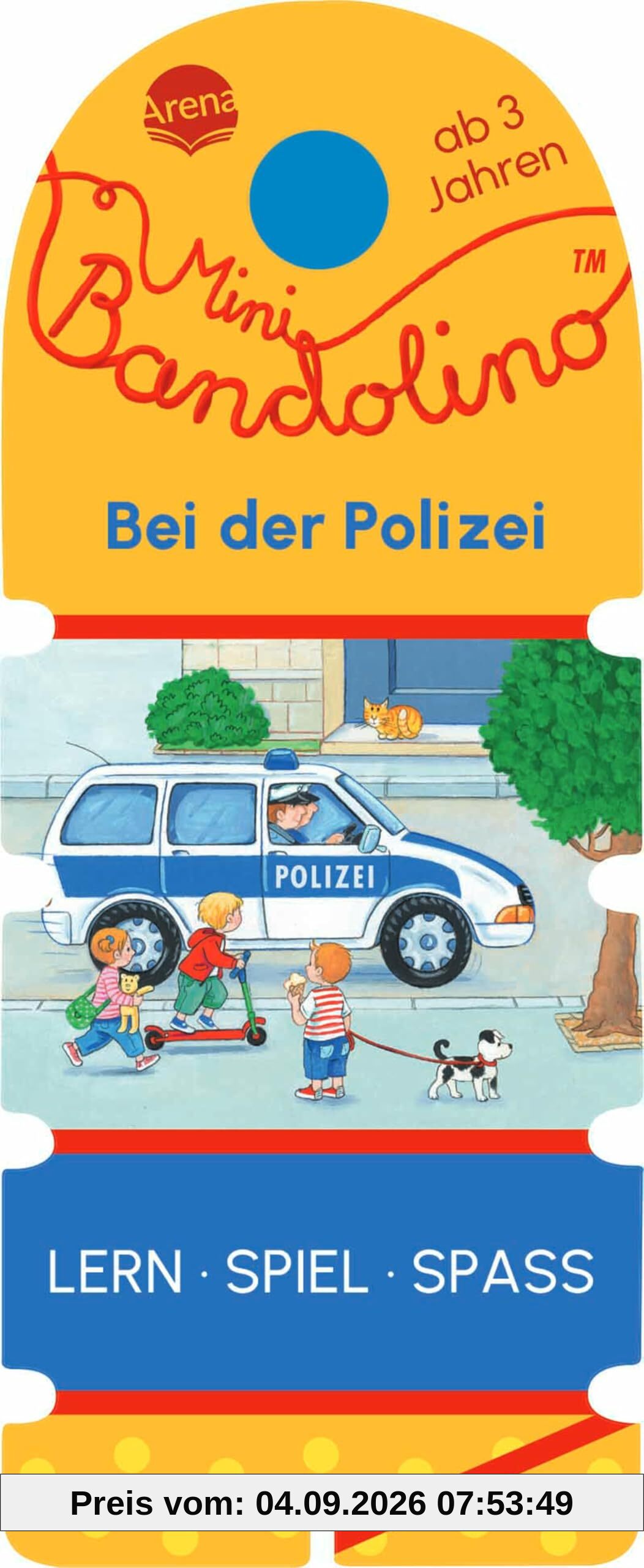 Mini Bandolino. Bei der Polizei: Lernspiel mit Lösungskontrolle für Kinder ab 3 Jahren