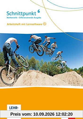Schnittpunkt Mathematik - Differenzierende Ausgabe für Rheinland-Pfalz / Arbeitsheft mit Lösungsheft und Lernsoftware 6 Schuljahr