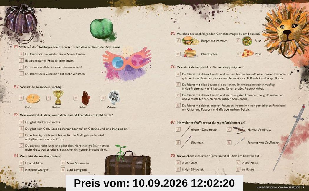 Der große magische Haus-Test. Das inoffizielle Harry Potter Testbuch