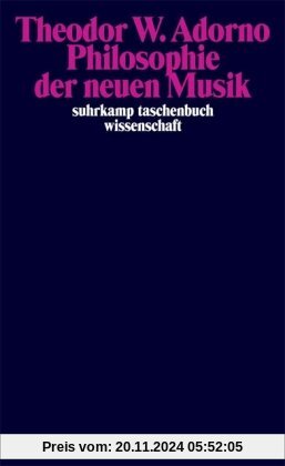 Suhrkamp Taschenbuch Wissenschaft, Nr. 239: Philosophie der neuen Musik