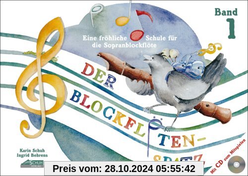 Der Blockflötenspatz (Mit Begleit-CD): Eine fröhliche Schule für die Sopranblockflöte