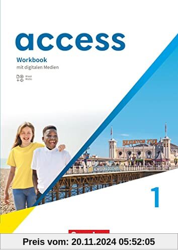 Access - Allgemeine Ausgabe 2022 - Band 1: 5. Schuljahr: Workbook - Mit digitalen Medien