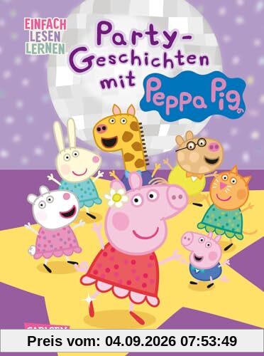 Peppa Wutz: Party-Geschichten mit Peppa Pig: Einfach Lesen Lernen | 2 fröhliche Peppa Wutz-Geschichten für Leseanfänger*innen ab 5 Jahren mit vielen Bildern, Comic-Elementen und Rätseln