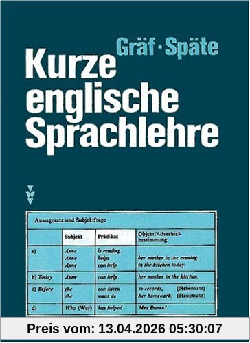 Kurze englische Sprachlehre: Nachschlagewerk