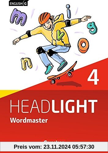 English G Headlight - Allgemeine Ausgabe: Band 4: 8. Schuljahr - Wordmaster mit Lösungen: Vokabellernbuch