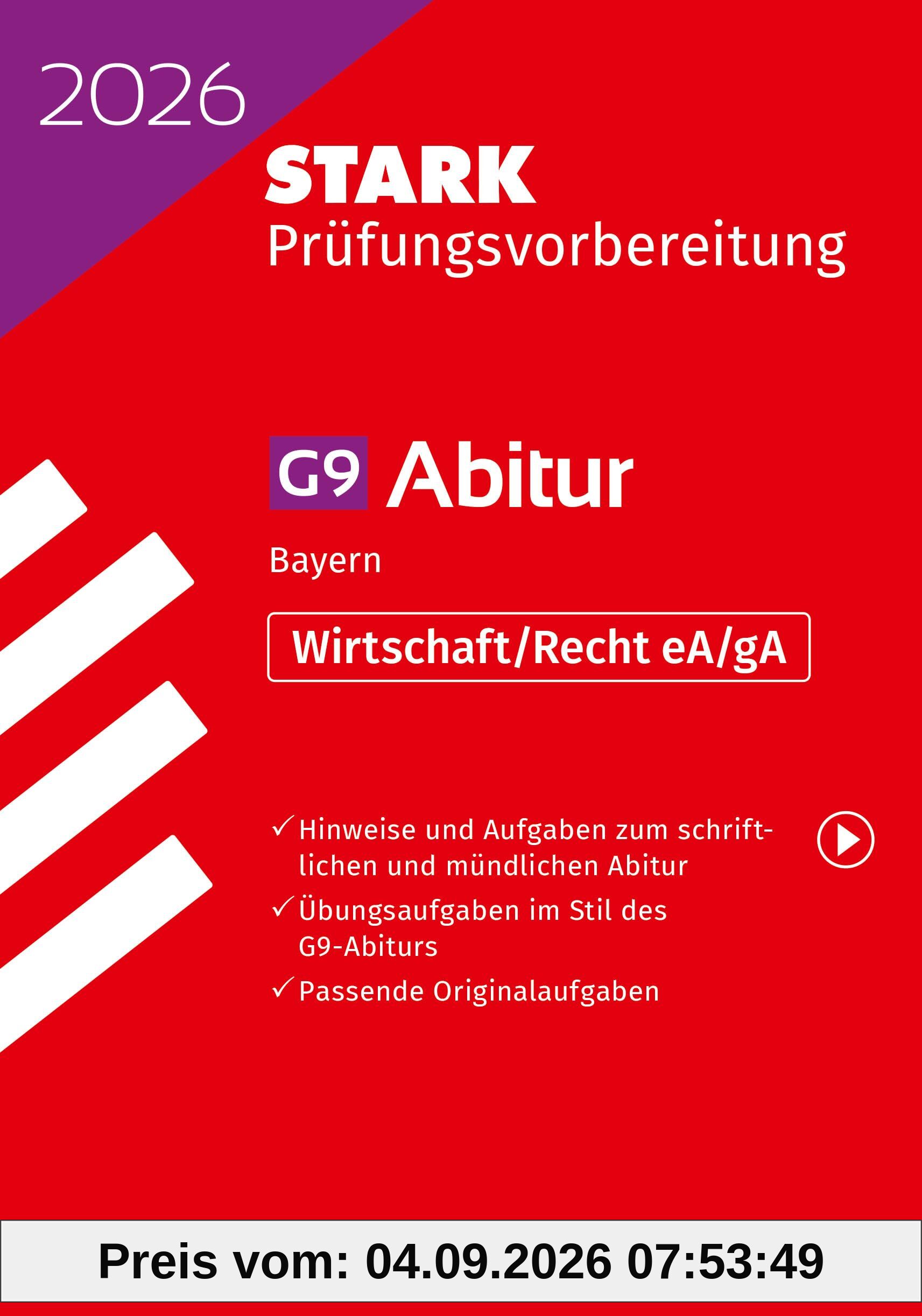 STARK Wirtschaft/Recht gA/eA - Abitur 2026 Bayern - Prüfungsvorbereitung (Abitur-Prüfungen)