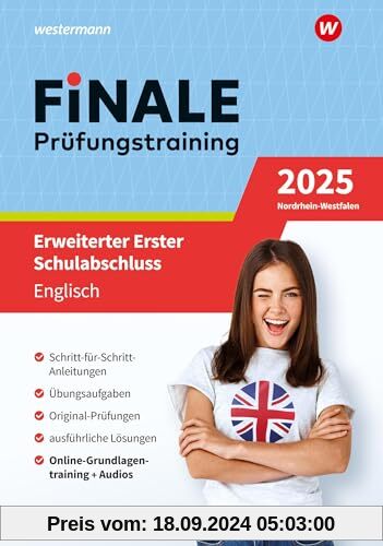 FiNALE Prüfungstraining Erweiterter Erster Schulabschluss Nordrhein-Westfalen: Englisch 2025 Arbeitsbuch mit Lösungsheft