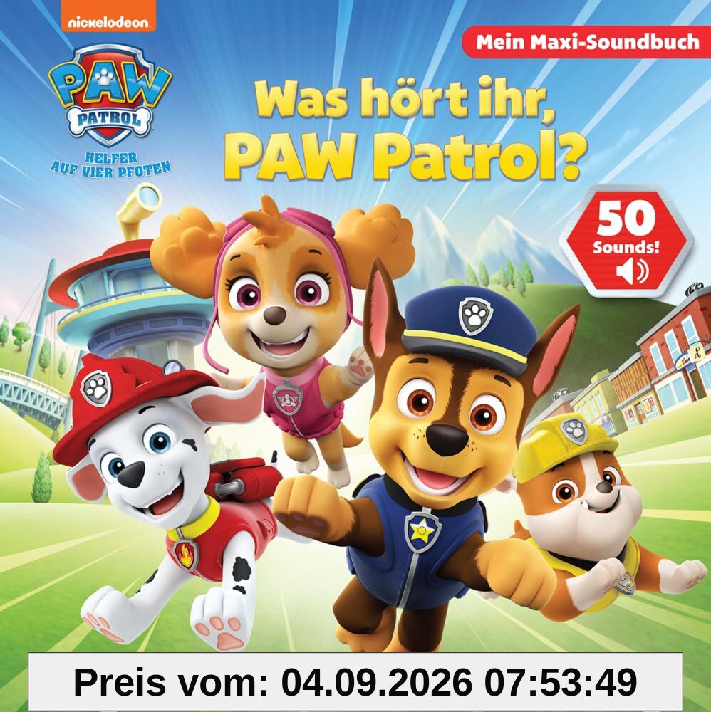 PAW Patrol - Was hört ihr, PAW Patrol? - Mein Maxi-Soundbuch - 50 Sounds