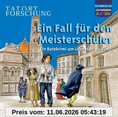 CD WISSEN Junior - Tatort Forschung - Ein Fall für den Meisterschüler: Ein Ratekrimi um Leonardo da Vinci, 2 CDs