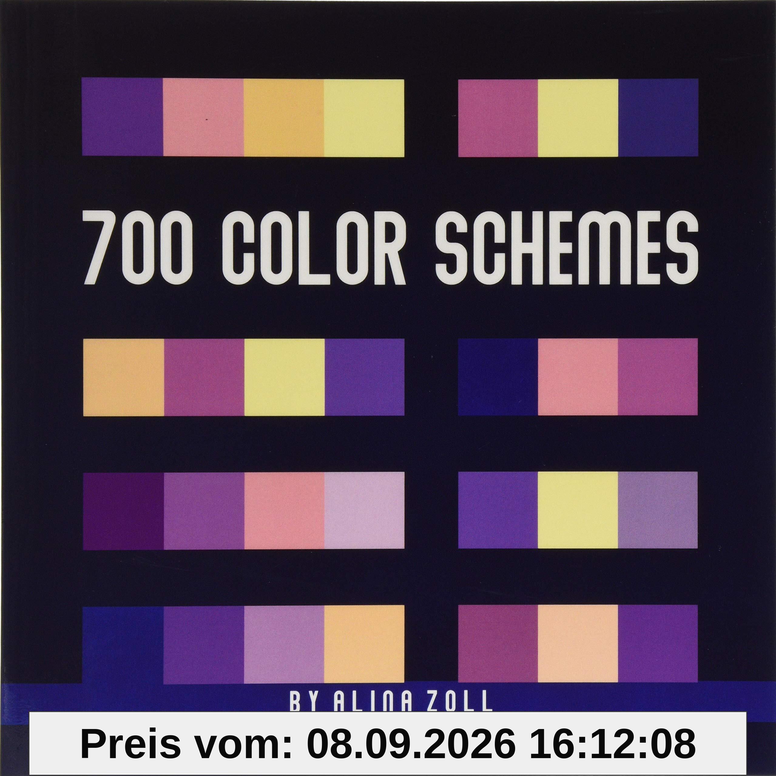 700 Color Schemes: 8.5 x 8.5 Reference Book for Artists, Graphic Designers, Coloring Book Lovers, Drawing and Painting Students