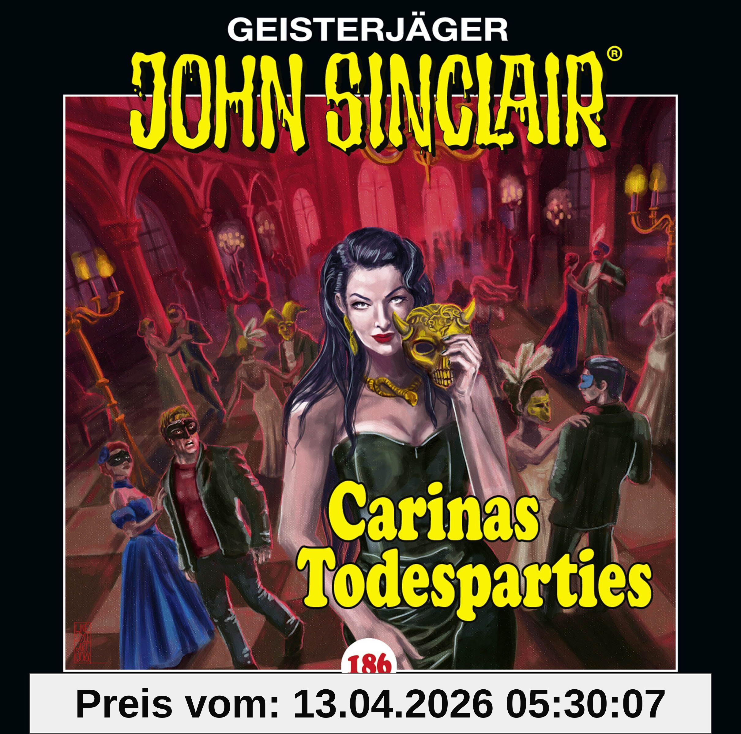 John Sinclair - Folge 186: Carinas Todesparties. Hörspiel. (Geisterjäger John Sinclair, Band 186)