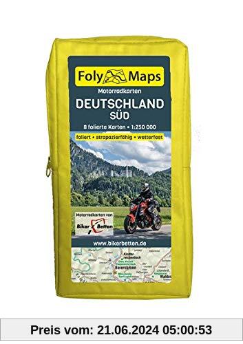 FolyMaps Motorradkarten Deutschland Süd: 1:250 000